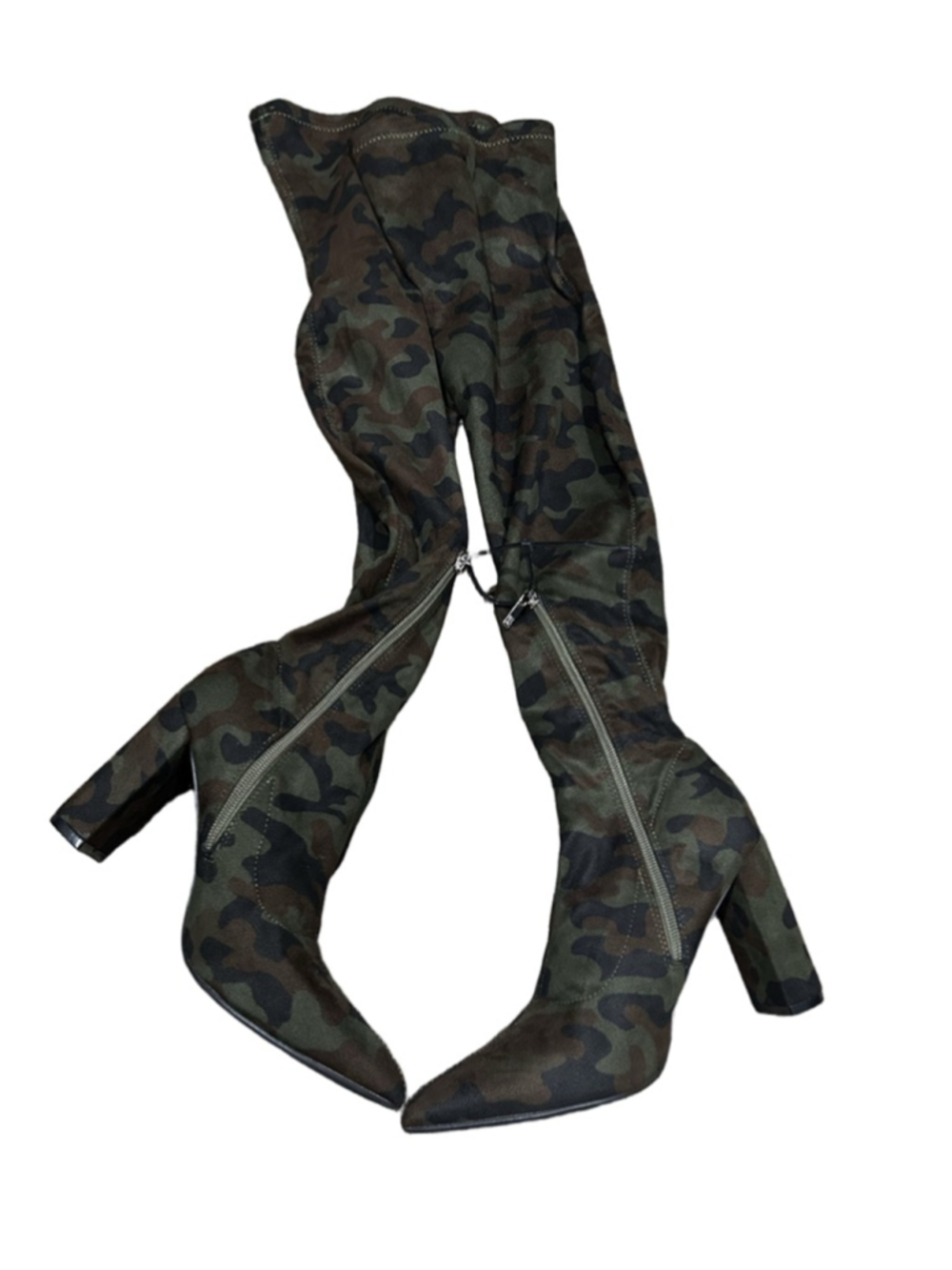 New without the box NY&Co Monia Over the knee boots in camouflage size 7